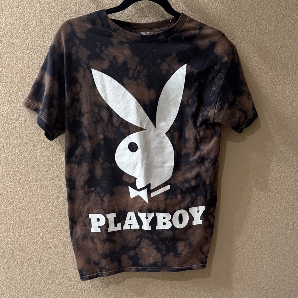 PLAYBOY Black and Brown Men’s Cut  T-Shirt